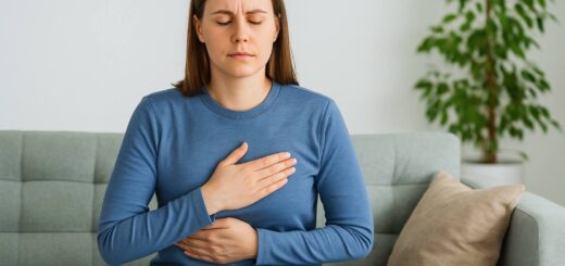 женщина боль